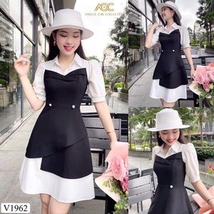 Black and white office dress